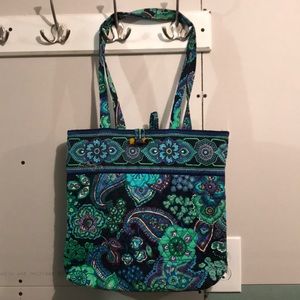 Vera Bradley tote in Blue Rhapsody